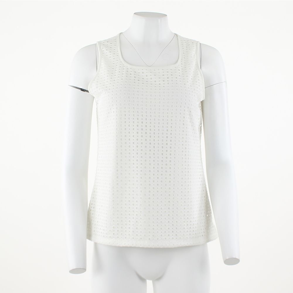 Kasper Rounded Square Neck Tank with Lining